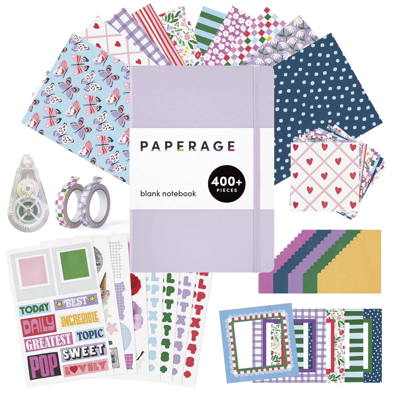 junk journal＆ペーパーバッグセット Amazon.com : PAPERAGE Junk Journal & Scrapbook Kit, Hardcover