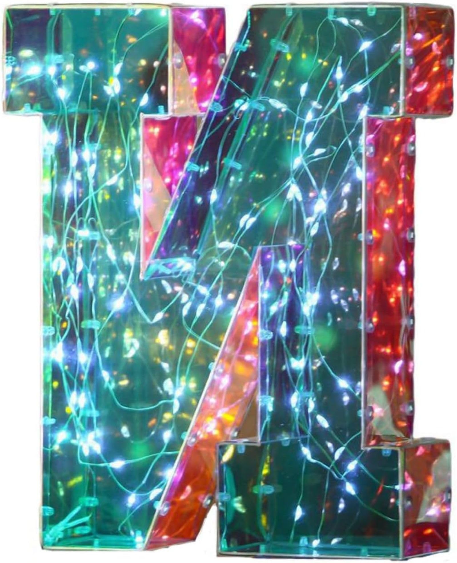 Jemnpela LED Marquee Letter Number Sign Lights Glitter Light Up Alphabet Figure Night Light for Birthday Party Wedding Home Bar Holiday Wall Decoration