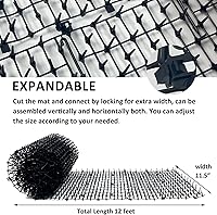 Vista 2 de Hugeleaf - Tapete de plástico para gatos de 12 pies, tapete de plástico para entrenamiento de gatos con picos para mantener a las mascotas alejadas