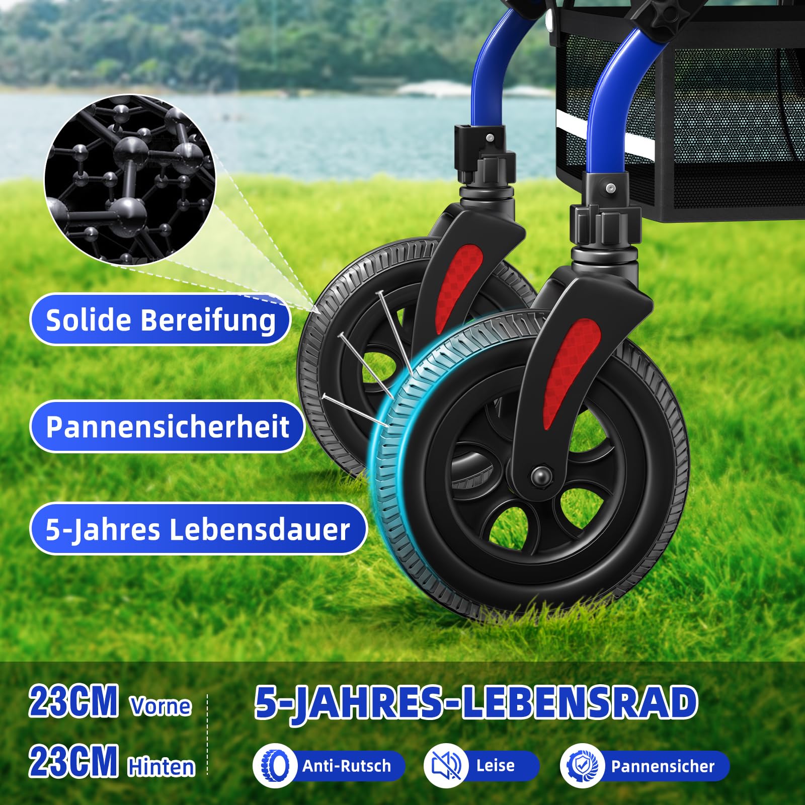 BeneCane 2 en 1 Rollator Plegable y Silla de Ruedas para Personas Mayores, Andador Ajustable en Altura con Asiento y Ruedas Antideslizantes - Ayuda para la Movilidad de Adultos