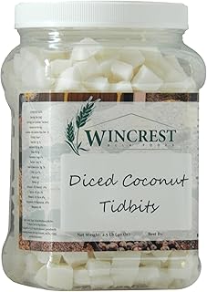 Diced Coconut Tidbits - 15mm - 2.5 Lb Economy Size Tub