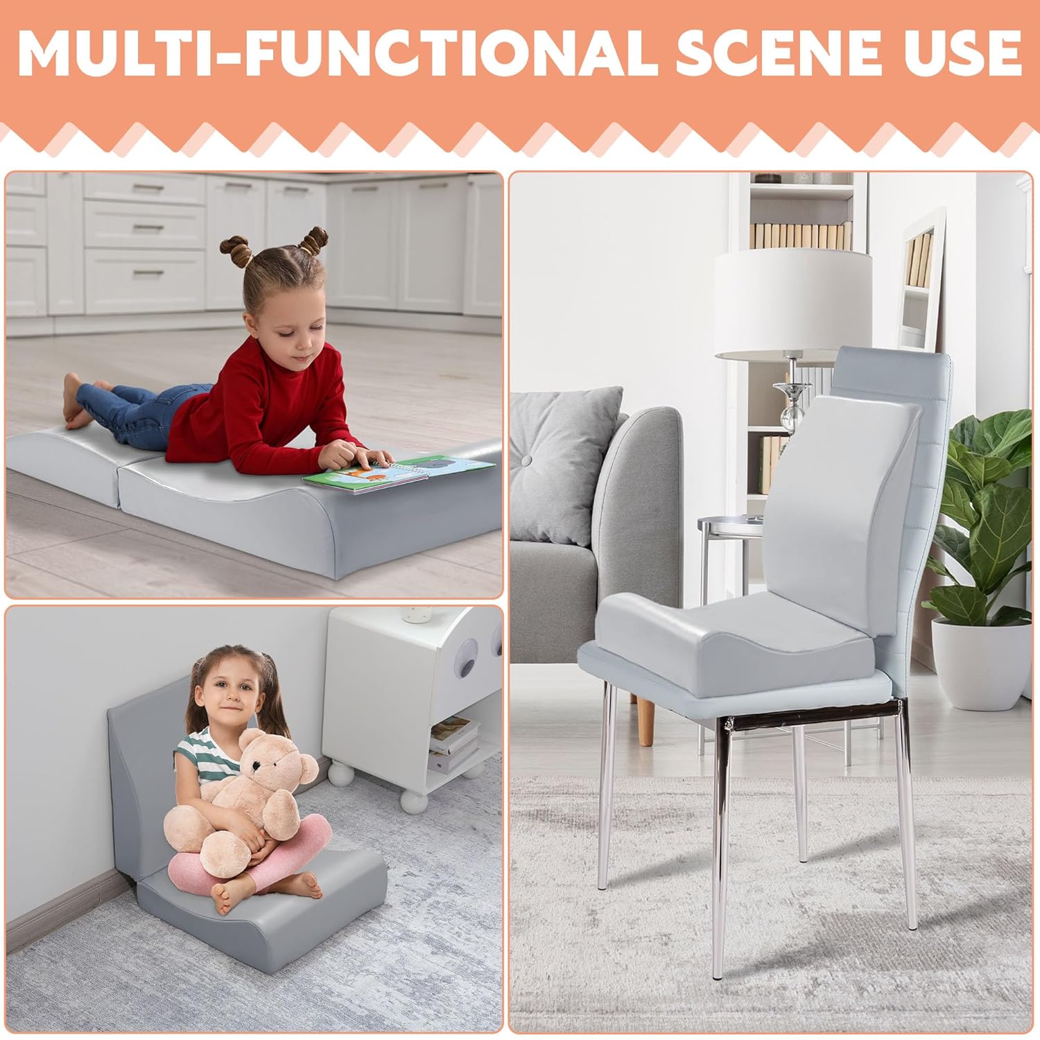 BALAPET Hair Washing Station for Kids,Shampoo Foam Mat for Children Ergonomic Comfortable Support Hair Washing Mat on Sink Portable Foldable Shampoo Buddy Basin Essentials, Patent Pending(Gray)