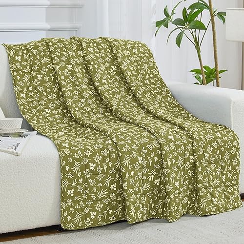 Vista 279 de yescool - Manta con peso, 10 libras, fresca, transpirable, con cuentas de cristal prémium, lavable a máquina, para dormir, 90-110 libras, 41 x 60