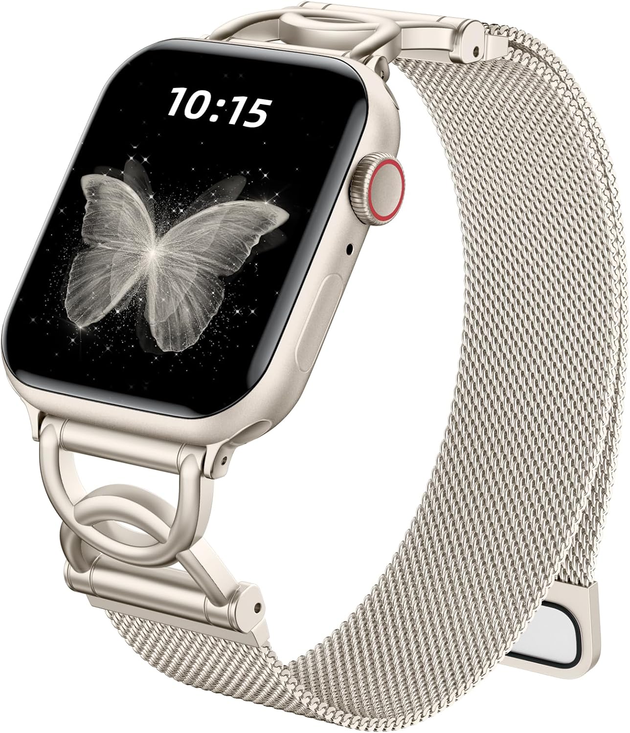 Zedoli Metal Milanese Loop Compatible with Apple Watch Band for Women 40mm 41mm 42mm 44mm 45mm 46mm 38mm, Magnetic Stainless Steel Mesh Strap with DC-Shape for iWatch Series 11 10 9 8 7 6 5 4 3 2 1 SE