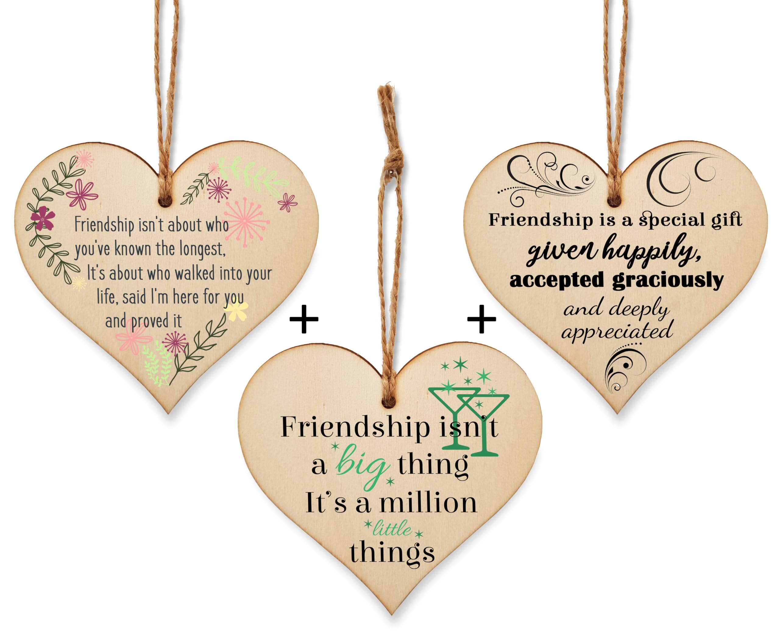 The Plum Penguin Multicolor Tales Of Friendship Encapsulated In Heart Plaques Set