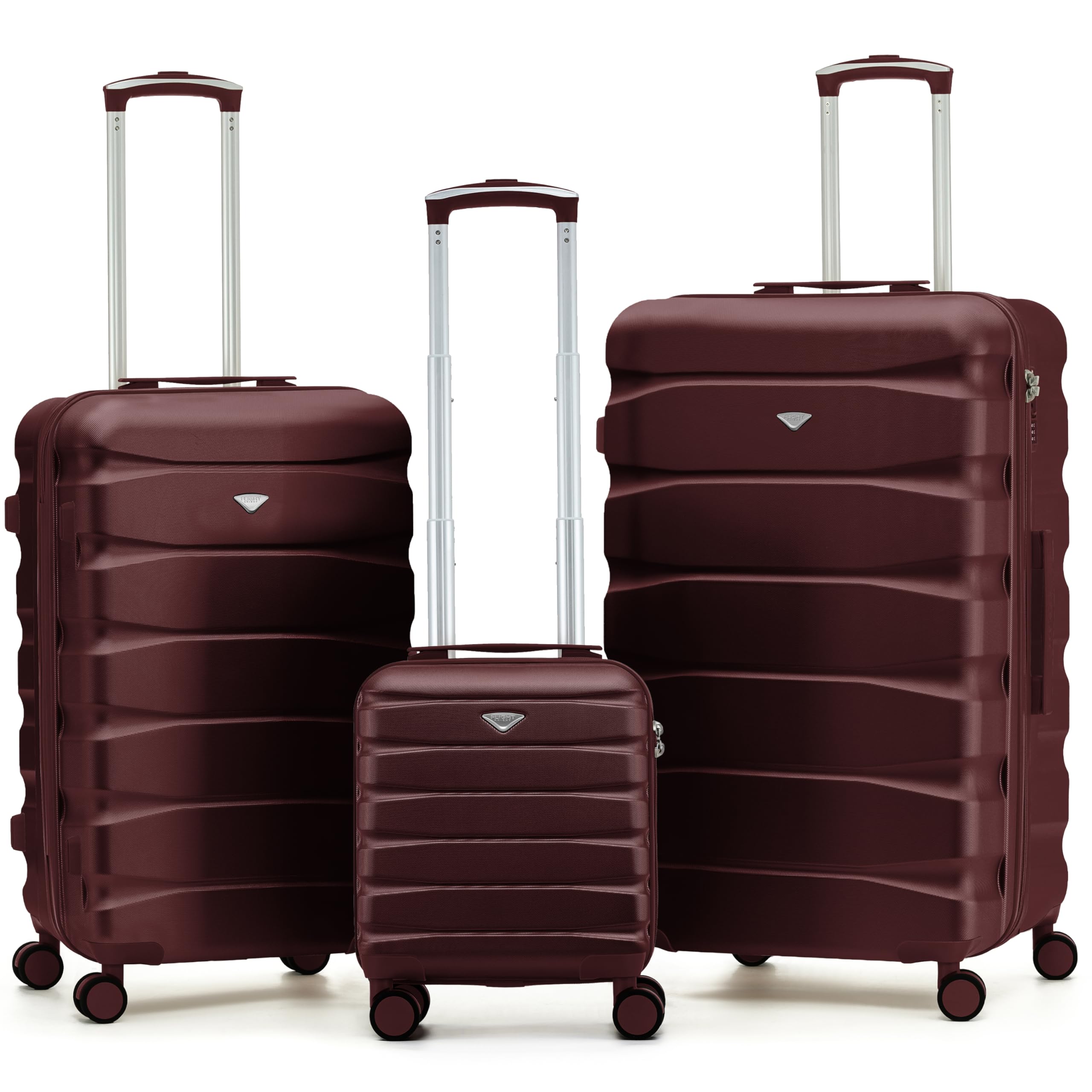 Flight Knight Underseat Cabin Suitcase 45x36x20cm | Free Hand Luggage for EasyJet & Wizz Air | Lightweight ABS Hard Shell with 8 Silent-Glide Spinner Wheels | Max Space Travel Bag — view 194