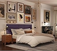 Vista 166 de Jaxx Panelist - Cabecero acolchado moderno, juego de 4 paneles para montar en la pared (cada uno de 11.25 x 38 pulgadas), tamaño King