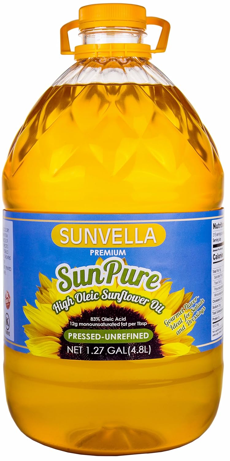 SUNVELLA SunPure Unrefined High Oleic Sunflower Oil 1.27
