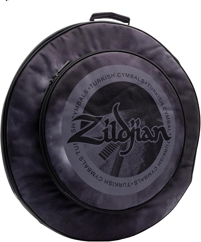 Zildjian 20 Student Backpack Cymbal Bag, Black and Grey | Cushioned shoulder straps, protects crash and ride plates, lightweight travel case, dual-tone design, roomy main compartment