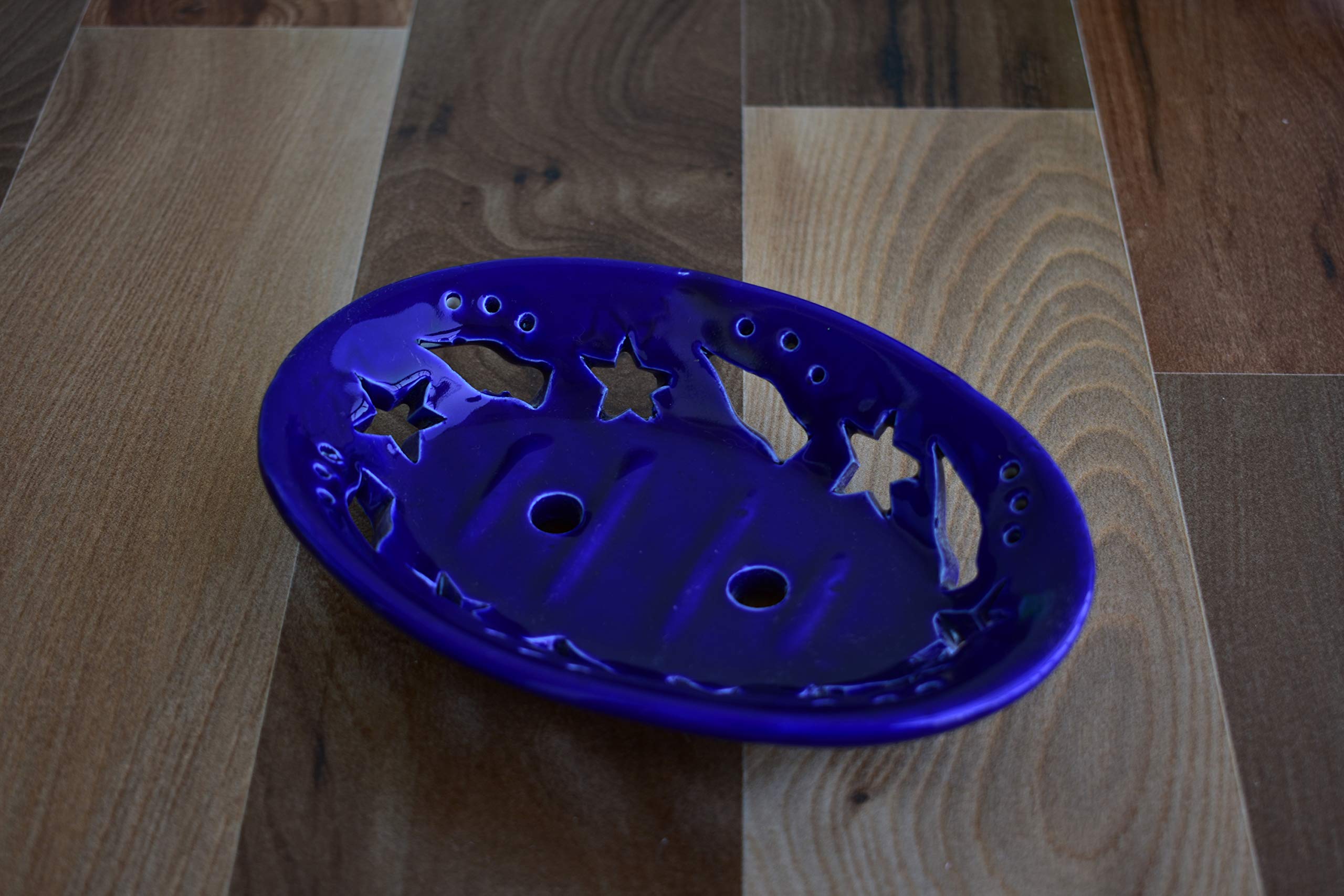 Kunhar Ceramic Soap Dish for Bathroom/Ceramic Soap Dish for Bath Tub/Ceramic Soap Dish for Wash Basin Beautifully Crafted Bathroom Accessory