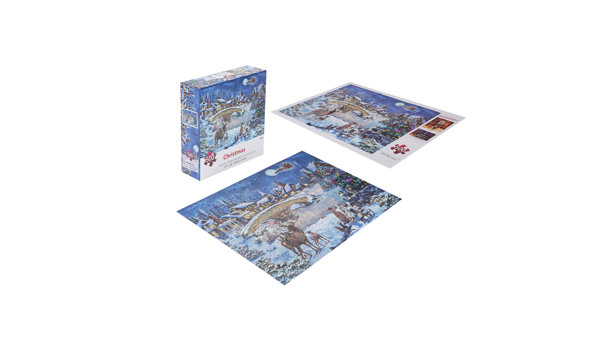Amazon.com: Christmas Puzzle Eve 500 Pieces Jigsaw Puzzles for