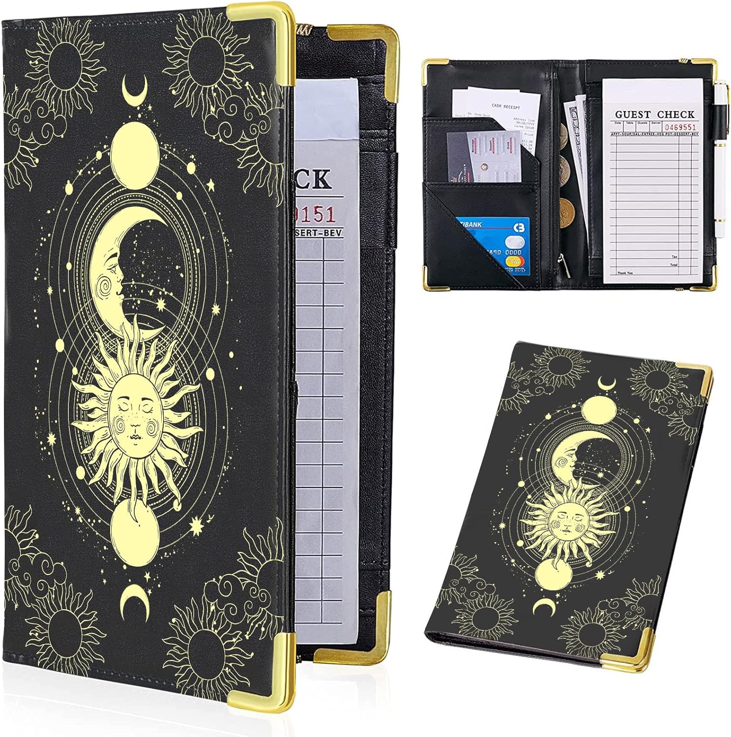 Tucocoo Server Book, Boho Waitress Book Sun and Moon Server