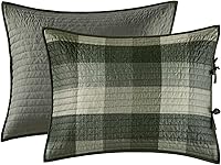 Vista 9 de Madison Park Ridge - Juego de funda para sofá cama, diseño reversible con estampado de espiga a cuadros estilo cabaña rústica, ropa de cama de lujo