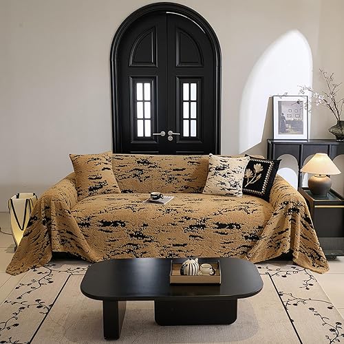 VClife Funda mullida para sofá para perros, lavable, funda antideslizante de piel sintética para sofá, funda para sofá de 2 cojines, protector de