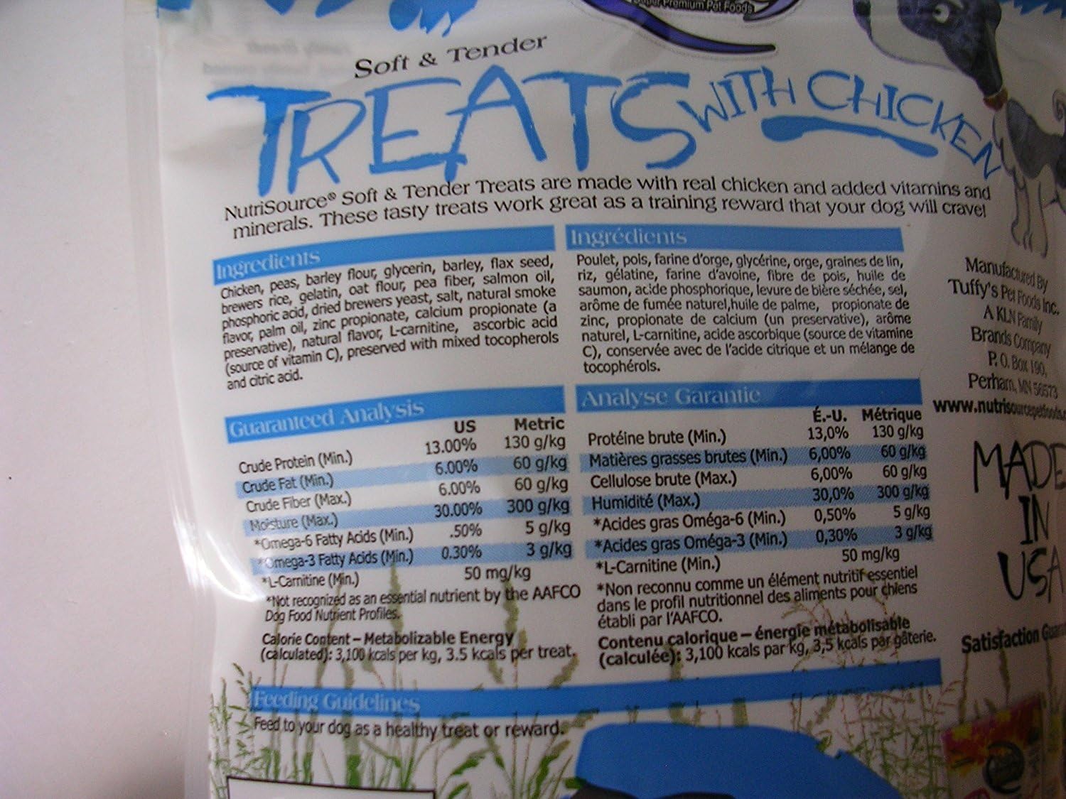 Nutri Source Soft & Tender Natural Formula With Added Vitamins & Minerals Dog Treat 3 Flavor Variety Bundle: (1) Nutrisource Lamb Dog Treats, (1) Nutrisource Salmon Dog Treats, and (1) Nutrisource Chicken Dog Treats, 6 Oz. Ea. (3 Bags Total)