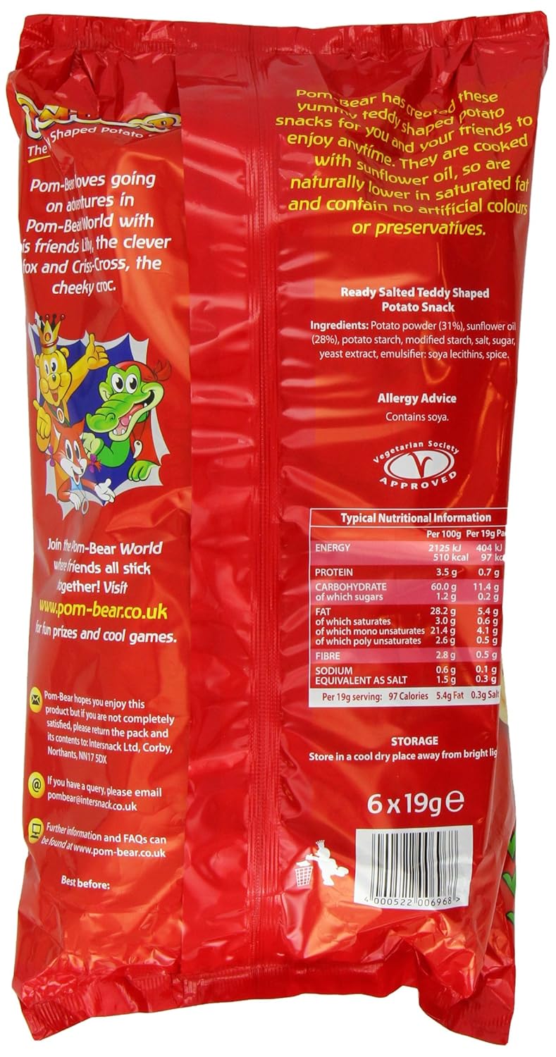 Pom Bear Original Multipack 6 Packs (Pack of 7)