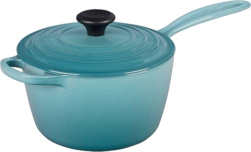 Miniatura 4 de Le Creuset Cacerola Signature de hierro fundido esmaltado, 2.25 cuartos de galón., Marsella Marseille