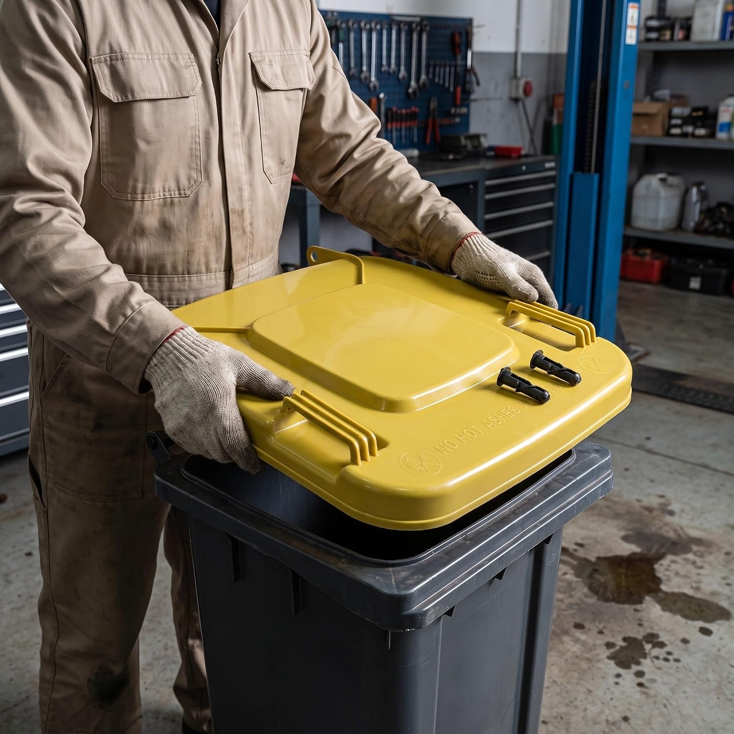 OUNONA 1 Set Replacement Trash Can Lid, Thickened for 63 Gal Garbage Bin