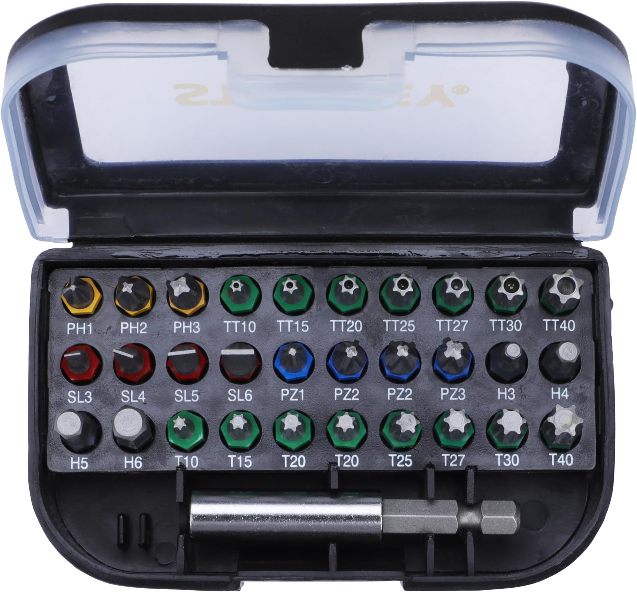Compact Box 30 Screws 25 mm 1 Bit Holder, Black, STA60490-XJ