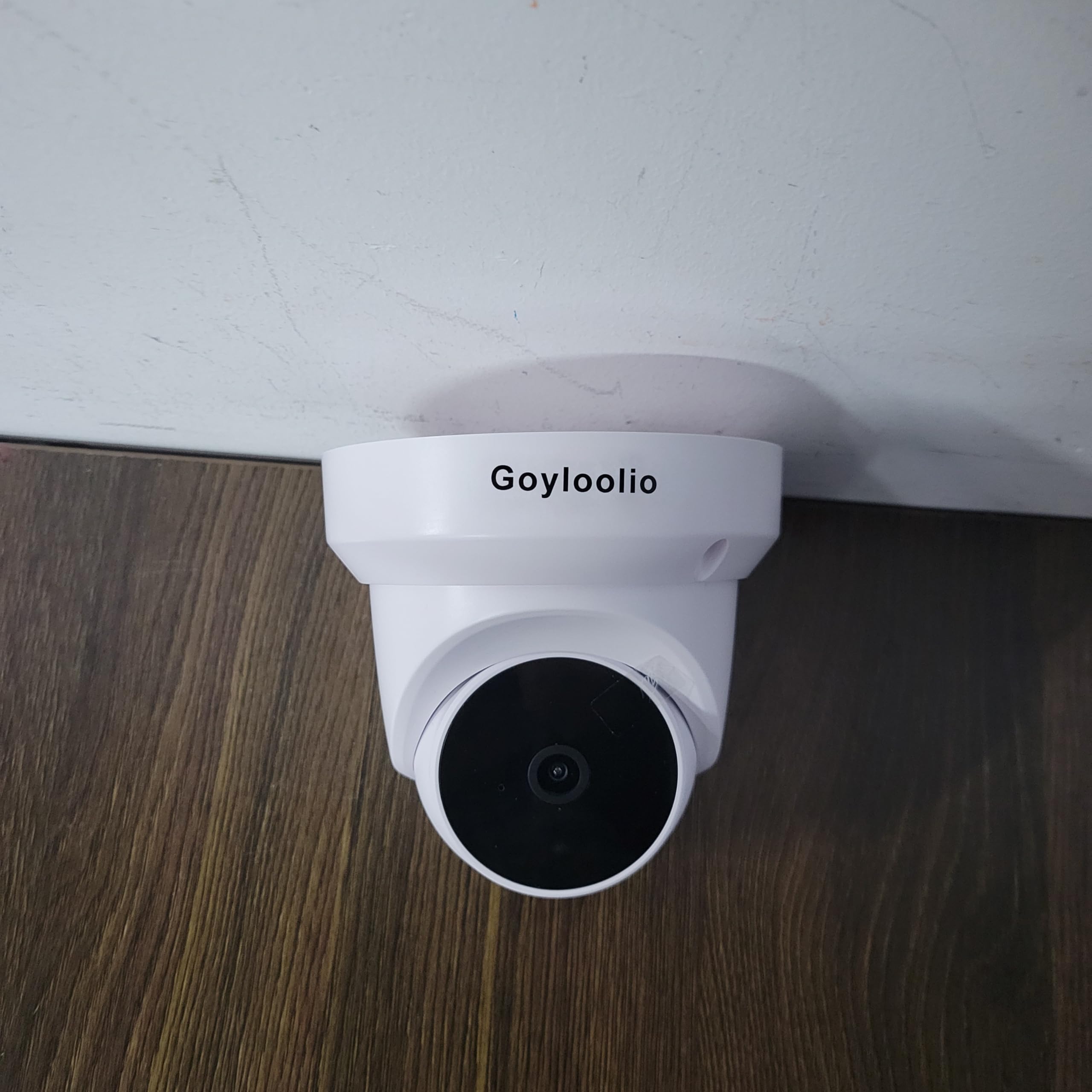 Goyloolio Security Cameras, 2K Indoor Camera 360° Pet Camera for Home Security/Motion Tracking
