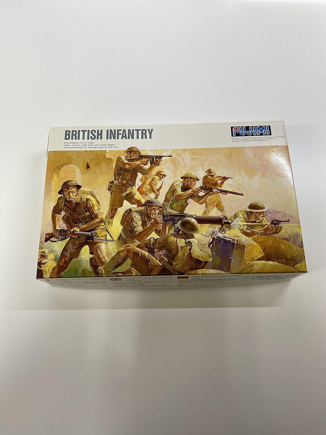 VINTAGE FUJIMI US ARMY INFANTRY PLUS GERMAN KIT 1 PLASTIC MODEL KIT OPEN AS IS on United States | 198719637