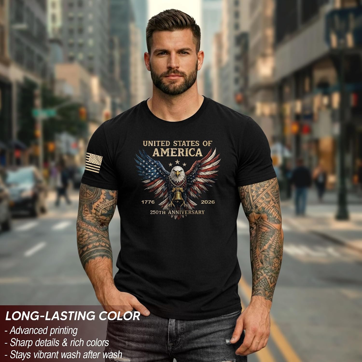 1776-2026 250th Anniversary Shirt, American 250th Anniversary Shirt, Patriotic Shirts for Men