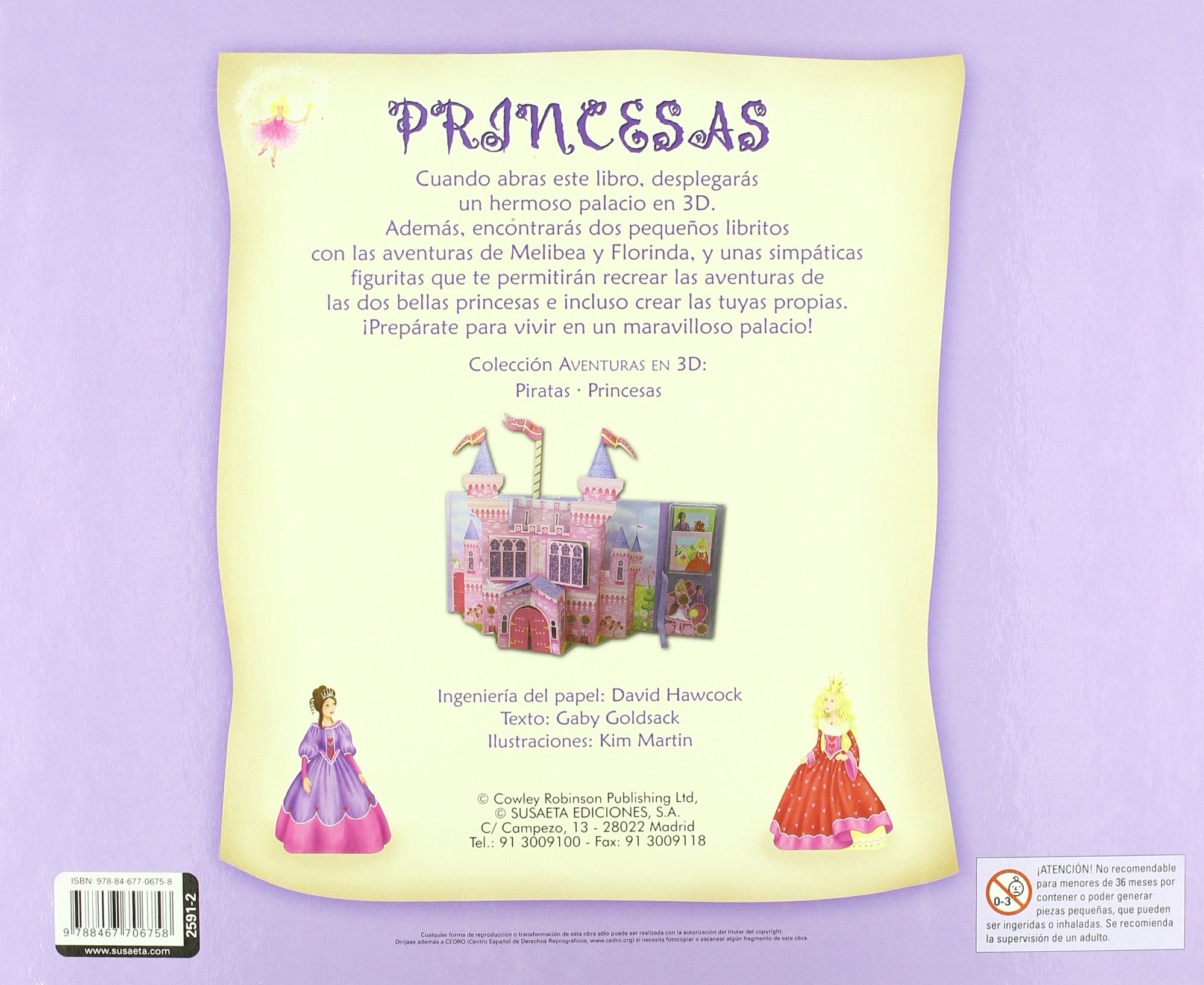 Princesas. Palacio Desplegable Con Figuritas Y Minilibros