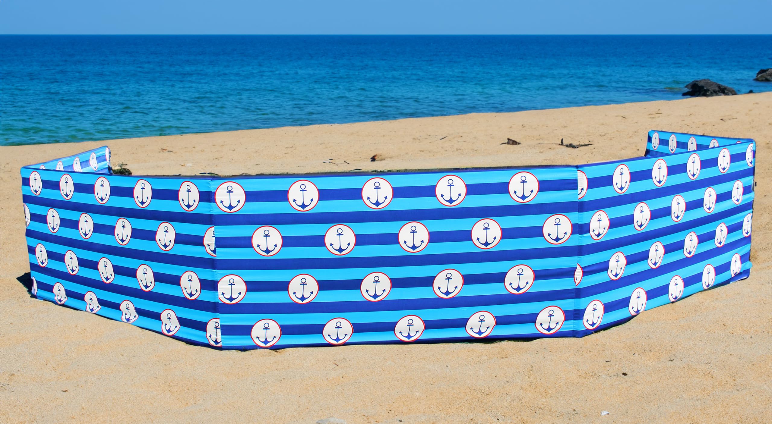 Pullmer Paravento da spiaggia, frangivista per spiaggia, giardino e campeggio, paravento da spiaggia, recinzione da spiaggia