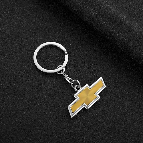 Miniatura 3 de Llavero con logotipo de automóvil, aleación de metal cromado 3D, accesorios para automóvil (apto para Chevy)
