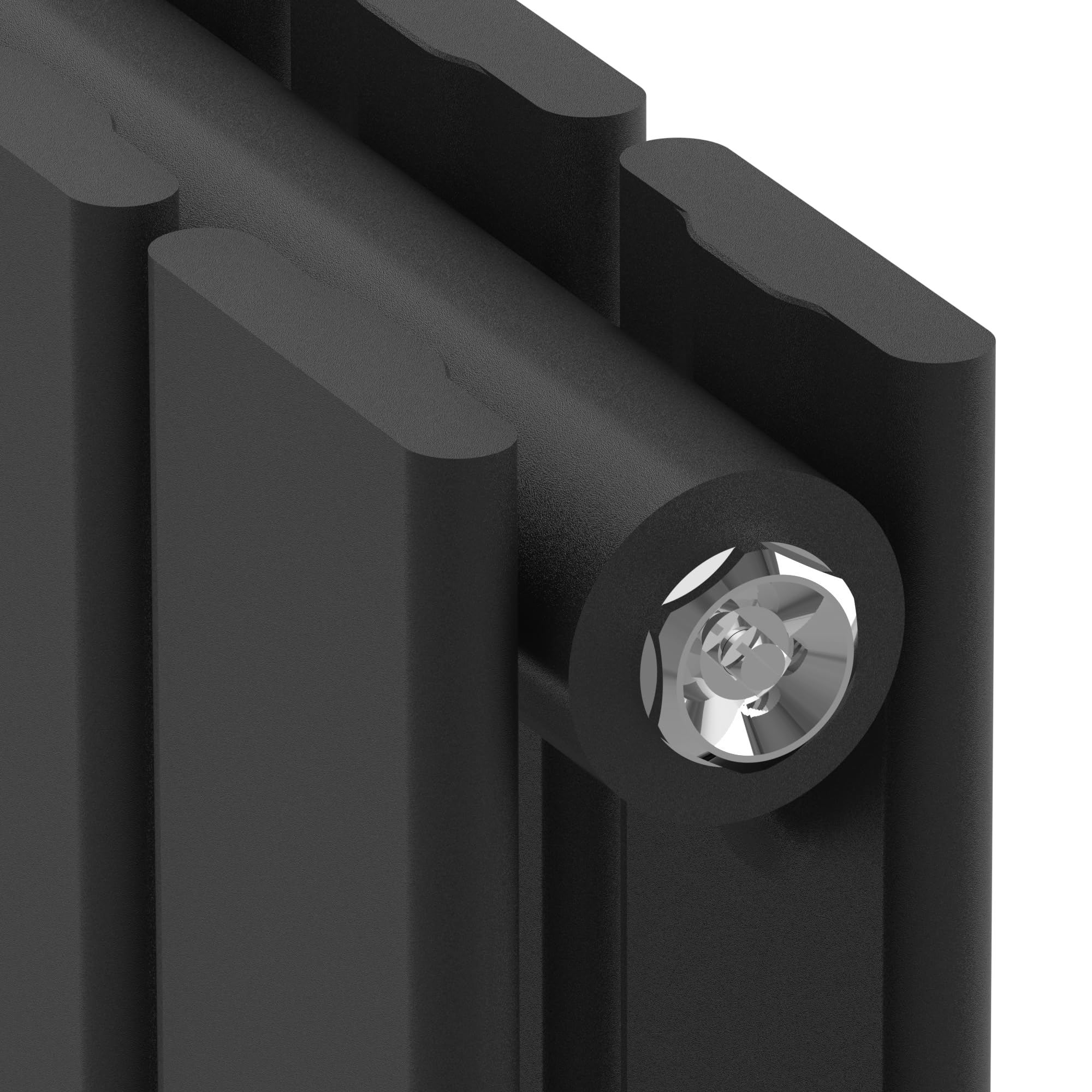 [neu.haus] Radiateur à Panneaux Double Radiateur Design Plat Chauffage Central pour Salon Chambre Salle de Bain 1140 W Acier 120 x 45 cm Noir