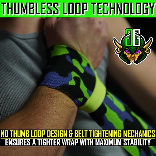 Miniatura 4 de Muñequeras superresistentes de 20 pulgadas, 3 unidades, muñequeras #1 para levantamiento de pesas, envolturas de culturismo, soporte para