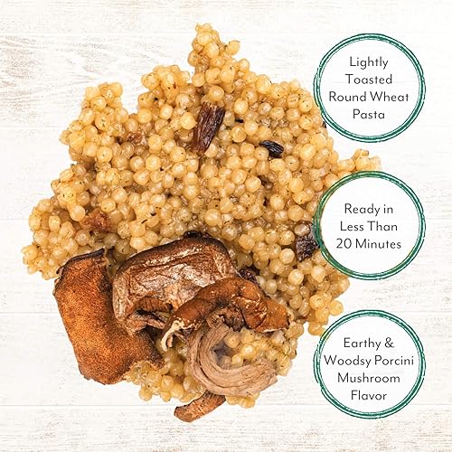 Miniatura 5 de Roland Foods Cuscús israelí de hongos Porcini, comida especial, 6.3 onzas, paquete de 1