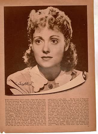 Martha Scott 8x10 1 page magazine photo clipping J7531 at Amazon's