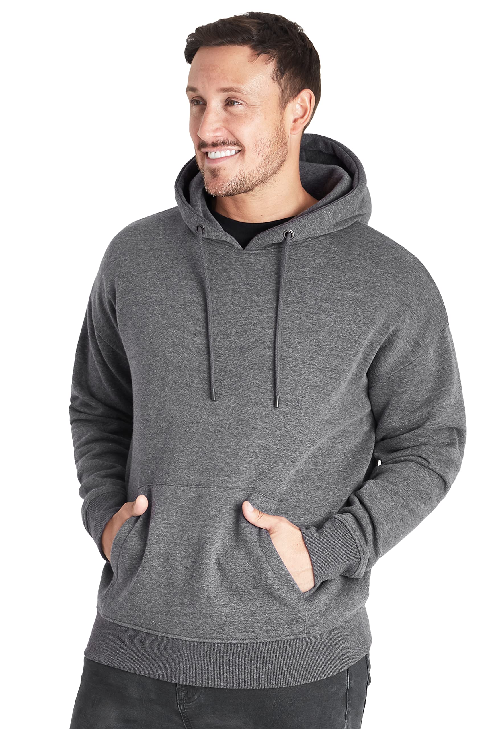CityComfort Mens Hoodie Plain Pullover Hooded Sweatshirts