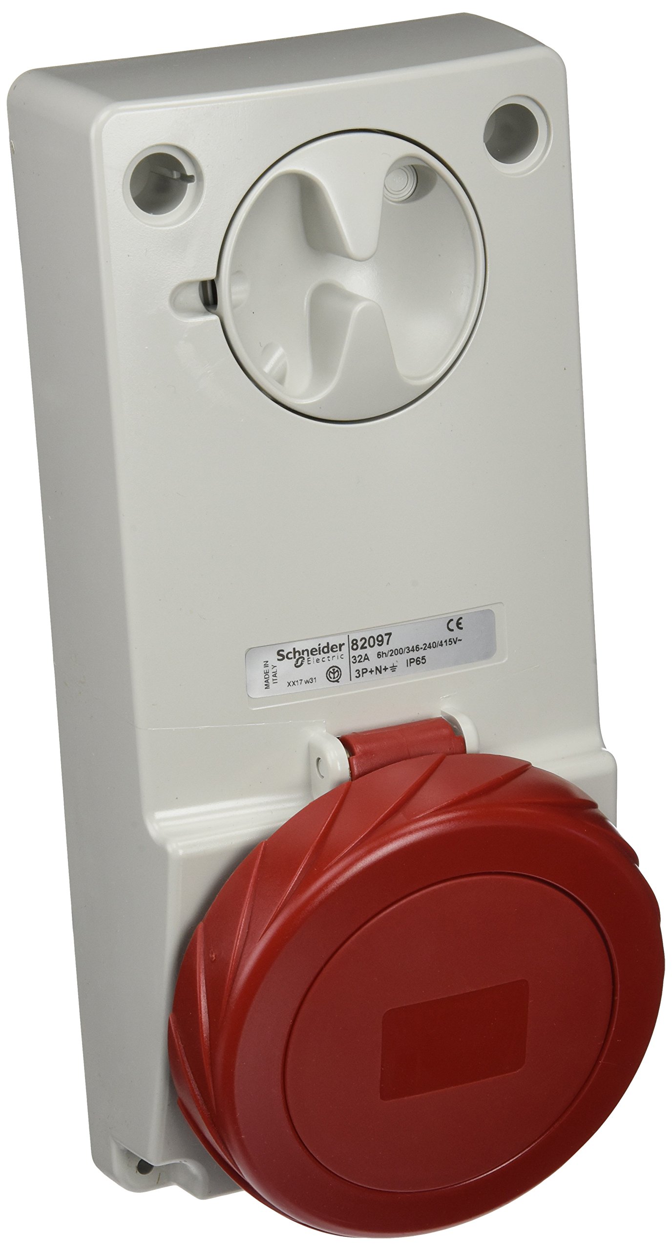 32A 4PT 380-​415 toma con int. de bloqueo