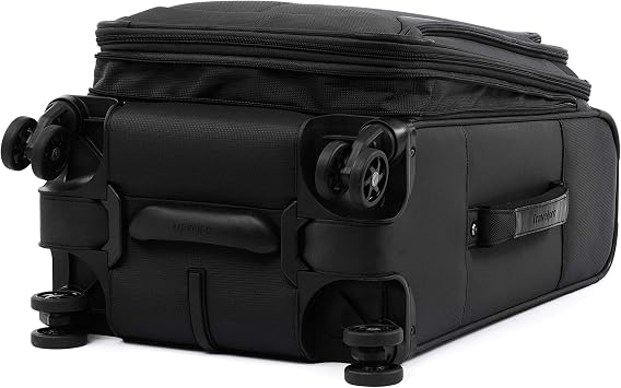 Travelpro Tourlite Softside 2-Piece Set, Expandable Luggage, 4 Spinner Wheels, Lightweight Suitcase, 21 Carry-On, 25 Checked Medium, Black