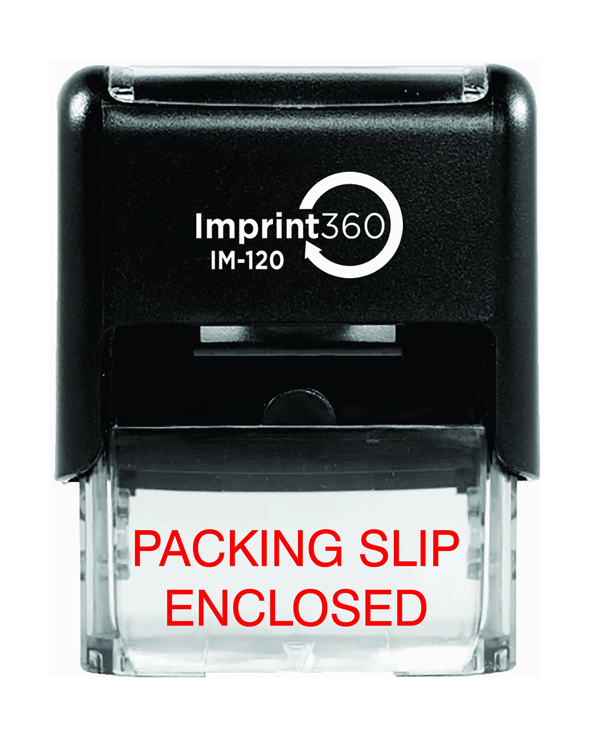 Imprint 360 AS-IMP1045 - Sello de goma autoentintado de alta calidad para impresiones precisas, tamaño de impresión de 1/2", tinta roja, 9/16" x 1"