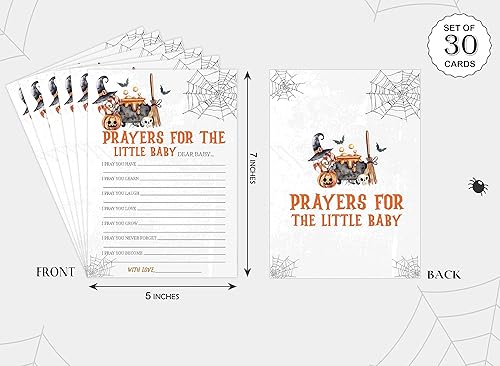 Miniatura 2 de Juego de oraciones de Halloween para el pequeño bebé, juego de Halloween para baby shower, decoraciones de baby shower, suministros de fiesta de