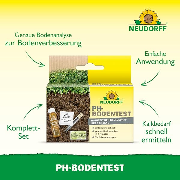 Neudorff pH-Bodentest für 8 Anwendungen – Zur einfachen und schnellen Ermittlung des pH-Wertes von Kulturböden und des Kalkbedarfs, 1 Set - 2