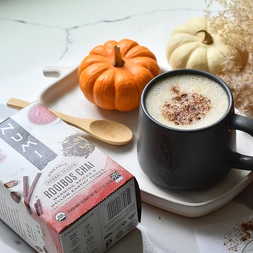 Vista 20 de Numi - Té orgánico Rooibos Chai, caja de 18 bolsas de té, tisana de hierbas, sin cafeína (el embalaje puede variar)