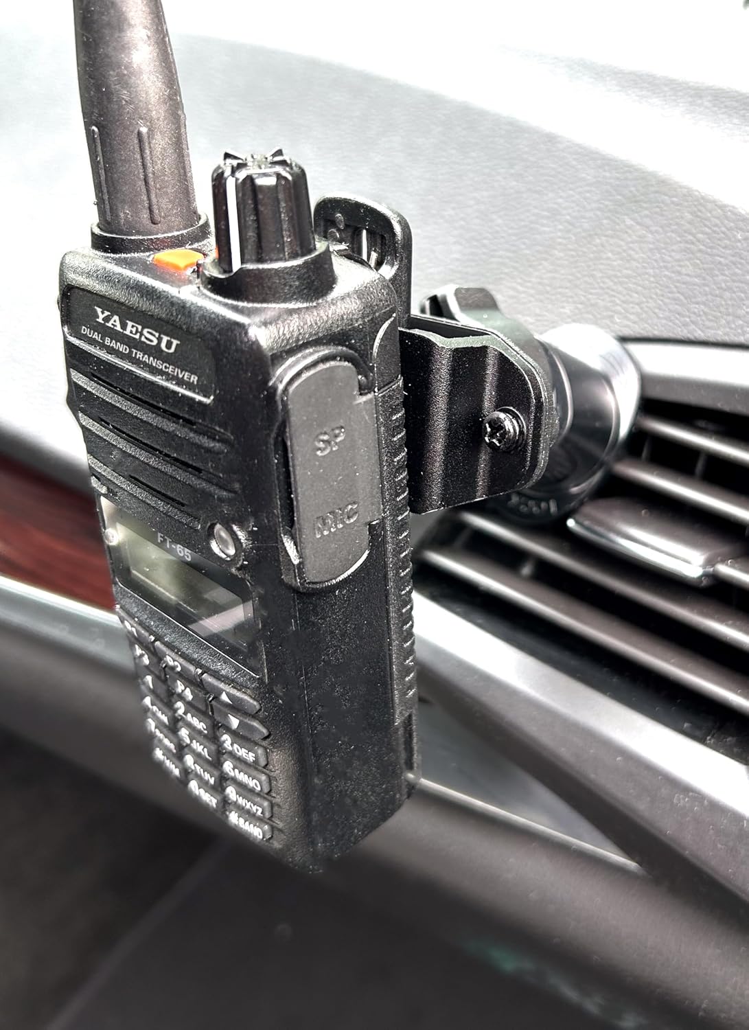 Lido Vent Mount for Anytone Baofeng Icom Kenwood Yaesu HT or Microphone with Button or Clip image 5