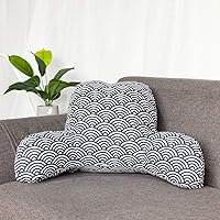 Vista 35 de Bohemian Printed Reading Pillow with Support Arms Soft Bed Rest Pillows Back Support Cushion for Kids Reading Watching TV Sitting Up in Bed Whale