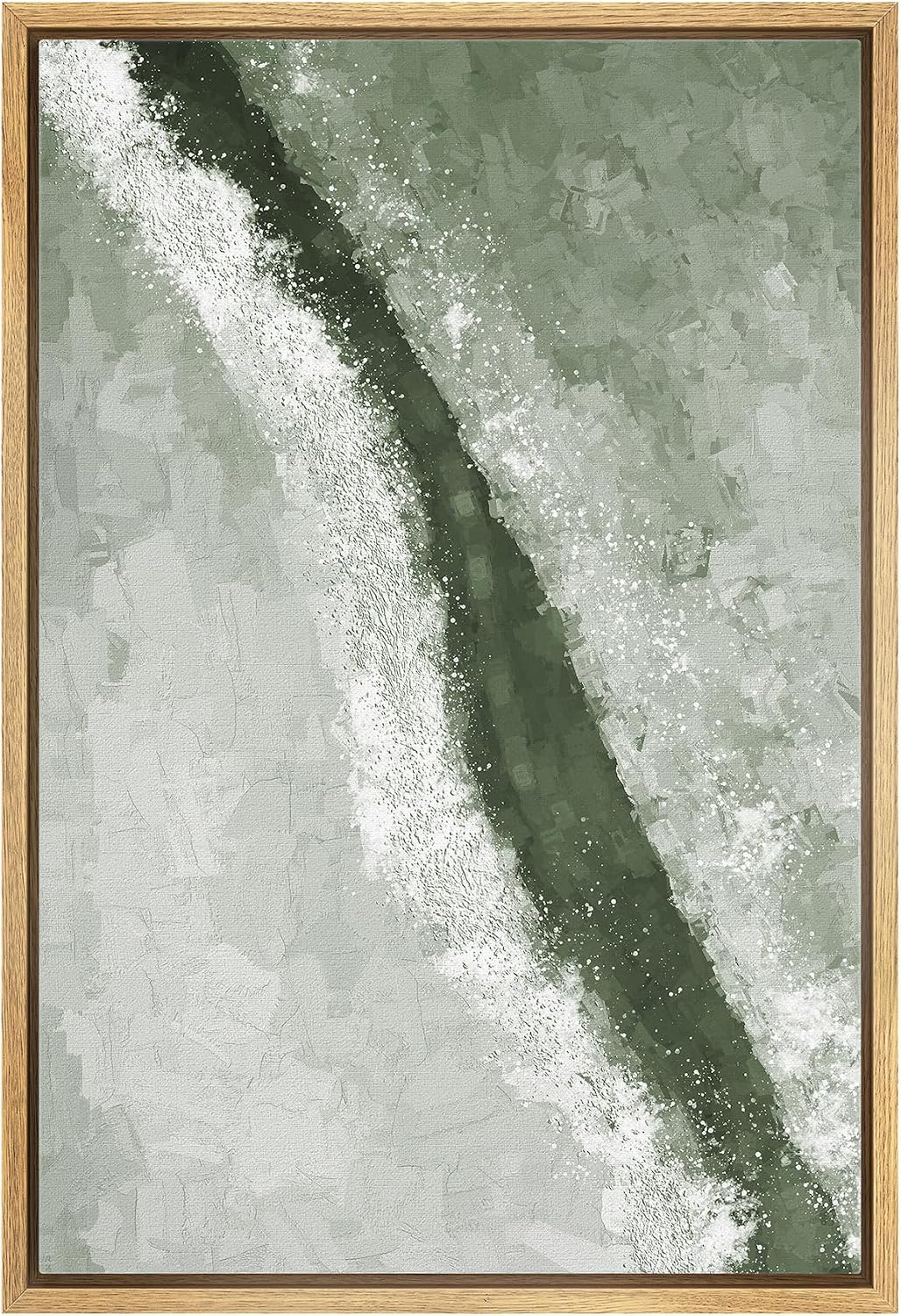 Amazon.com: MUDECOR Framed Canvas Print Wall Art Minimalist Abstract ...