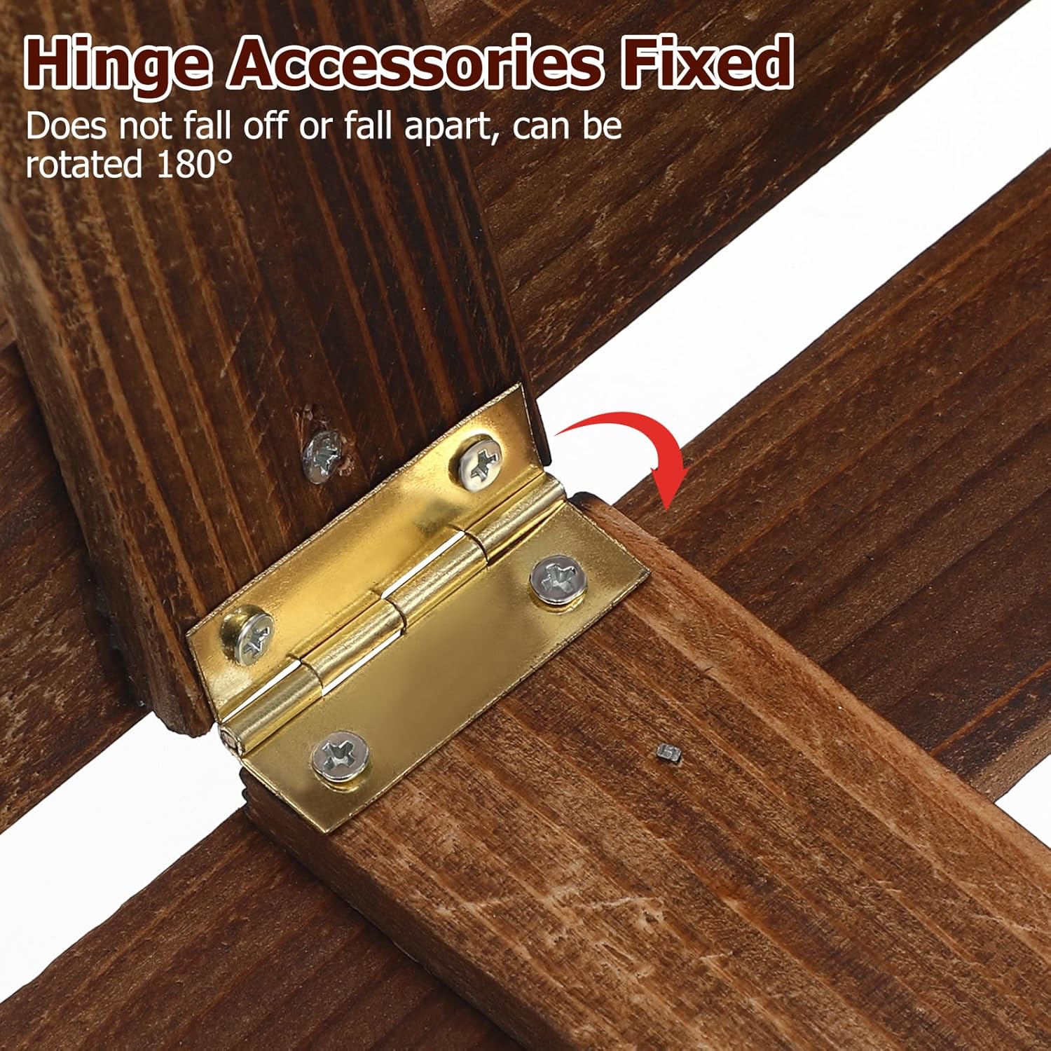 Operitacx Christmas Tree Fence, Wooden Christmas Tree Gate Fence Panels 23 X 11.6 Inches, Fence Brown Picket Fence Border