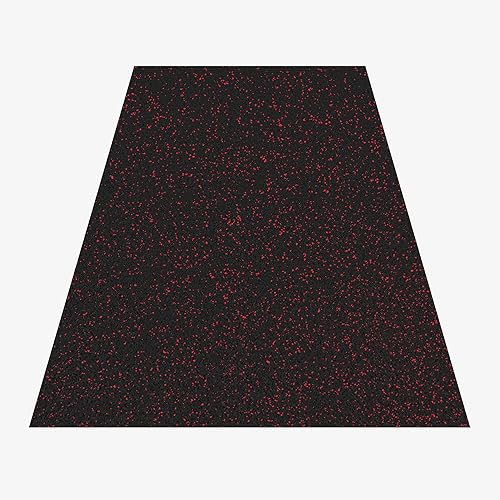 Miniatura 31 de IncStores Tapete prémium de 4 x 6 pies, tapete de ejercicio de goma vulcanizada, alfombrillas de alta densidad para suelo de gimnasio, gimnasio