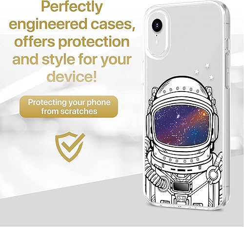 Miniatura 2 de Case Yard funda para iPhoneXR, iPhone 11, iPhone 11 Pro, iPhone 11 Pro Max, de madera, Casco Astronauta