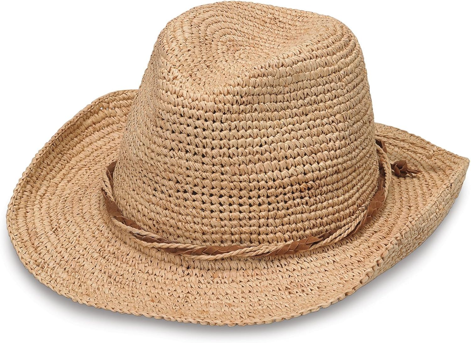 Wallaroo Hat Company Women’s Hailey Cowboy Hat – Raffia, Modern Cowboy, Designed in Australia, Natural at  Women’s Clothing store