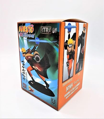 Miniatura 7 de Naruto, en modo Sage, figura de Naruto usando su movimiento definitivo Rasenshuriken (Viene con pegamento adhesivo).