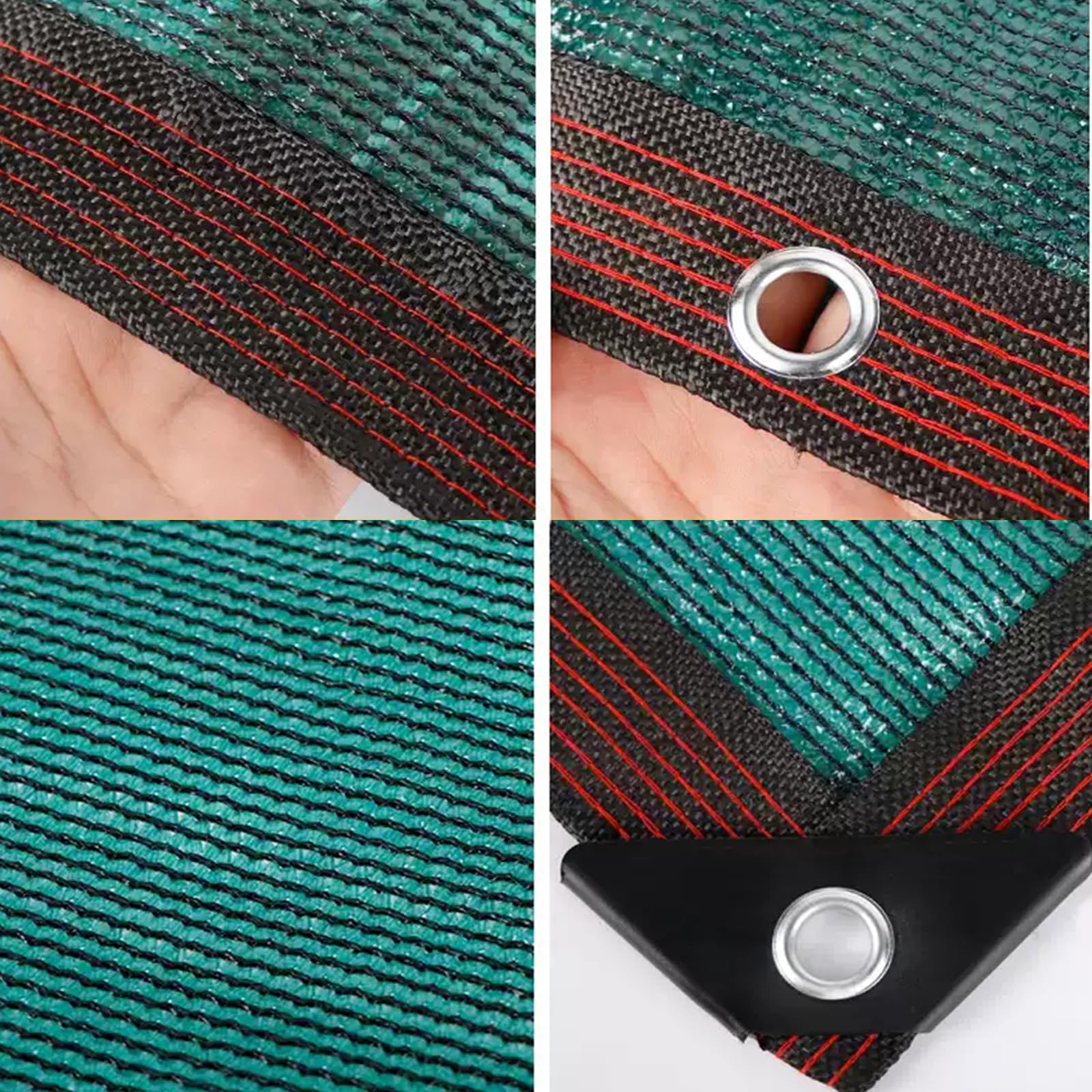 Red de Sombra para jardín con Ojales,Verde Malla Sombra con Ojales,90% de Protección Solar Al Aire Libre,para Jardín Pérgola Invernadero,Fácil de Colgar (600cm x 1100cm)