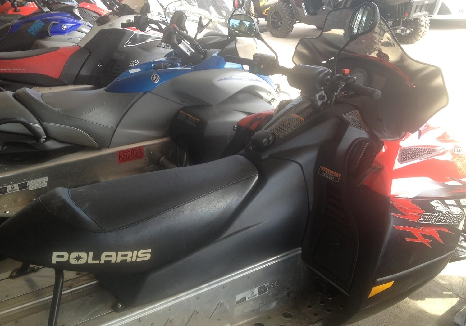 Rear View Mirror Set Fits Polaris Snowmobile